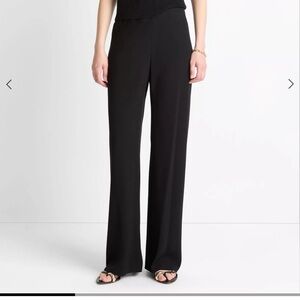 VINCE Colette High-Rise Crepe Bias Pant - hemmed